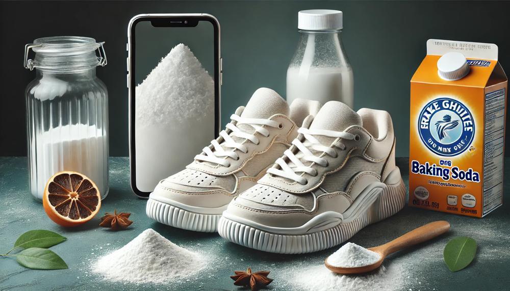 How To Clean White Sneakers With Baking Soda-2